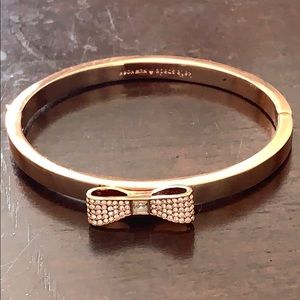 Beautiful Kate Spade Rose Gold Studded Bow Bangle